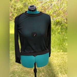 Sexy sheer black top